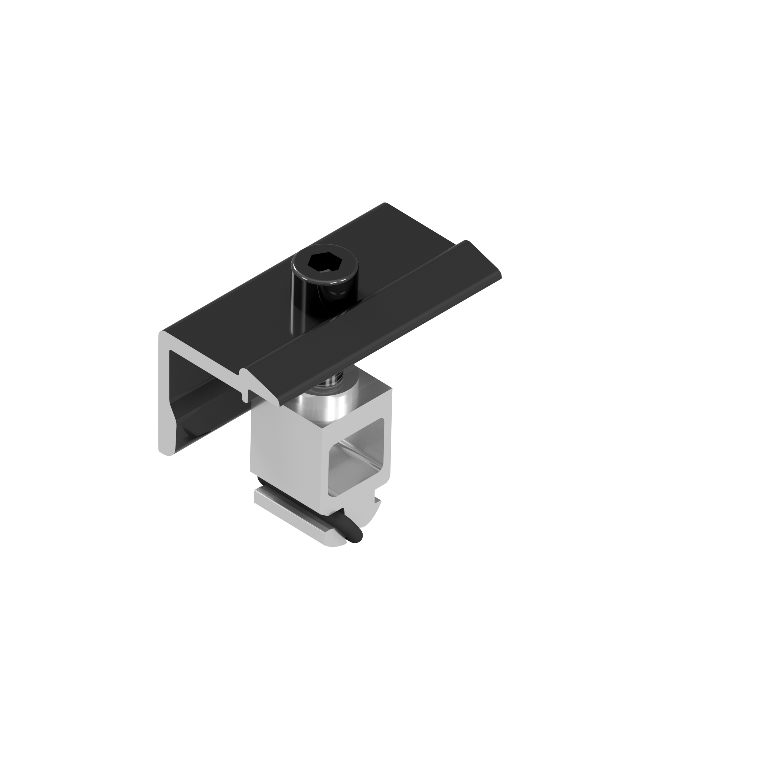 Endklemme, univers., MH 29-40mm, schwarz