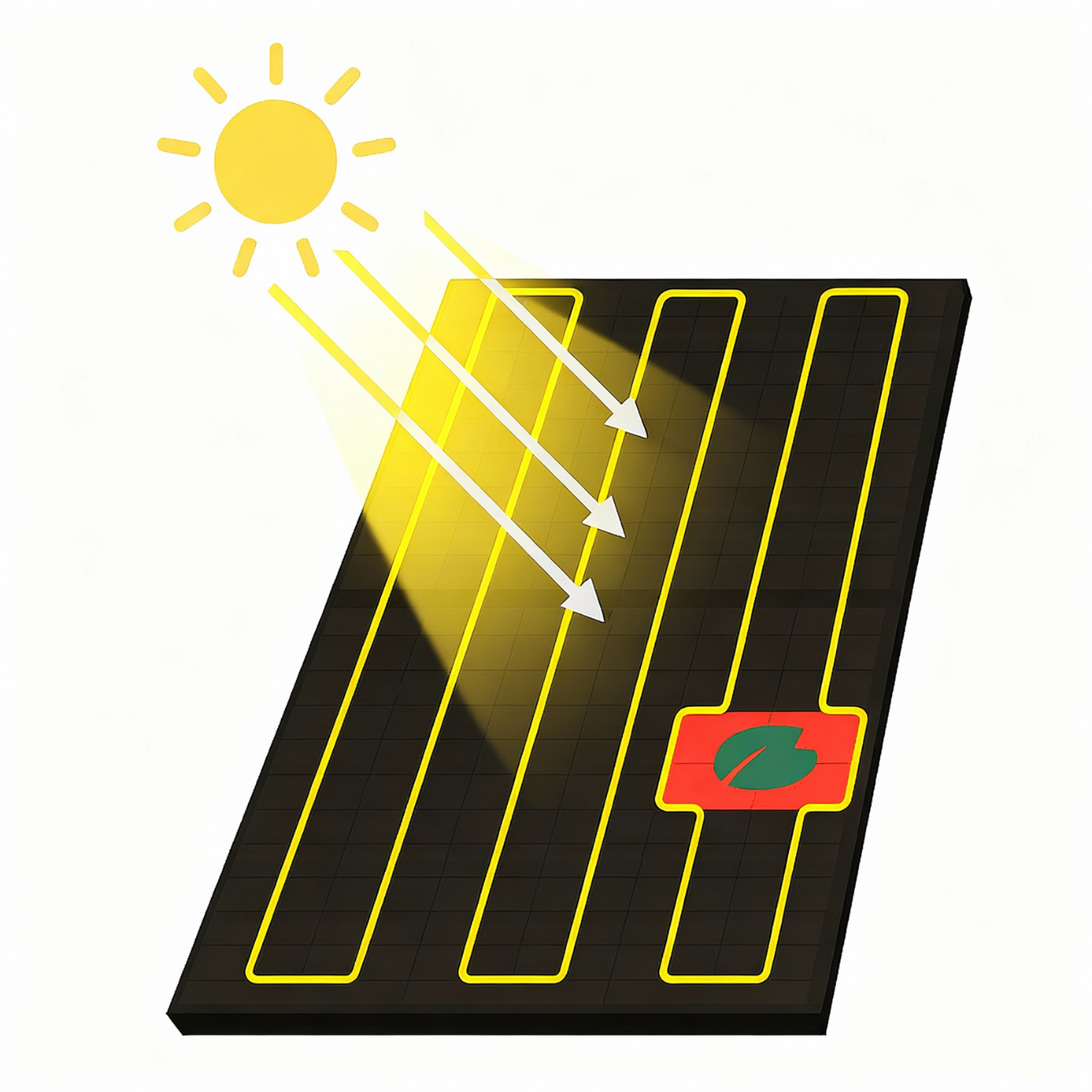 Back Contact Teilverschattung