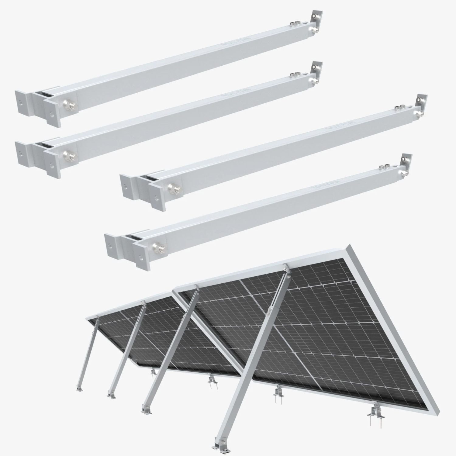 Nuasol Aufständerung für 2 Module Nuasol Aufständerung für 2 Module