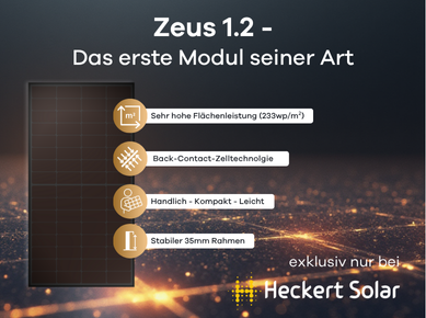 Heckert Solar präsentiert das ZEUS 1.2 – das erste kompakte Back-Contact-Modul seiner Art